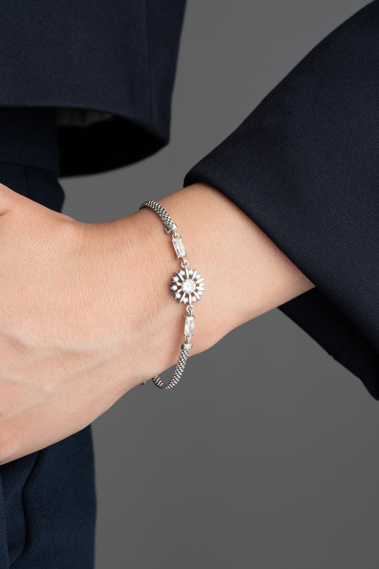 Diamond Silver Bracelet