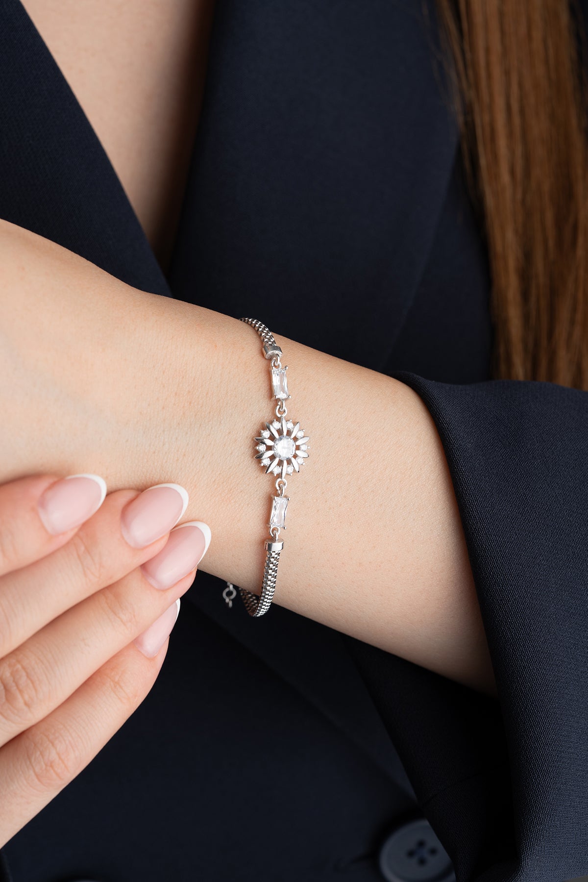 Diamond Silver Bracelet