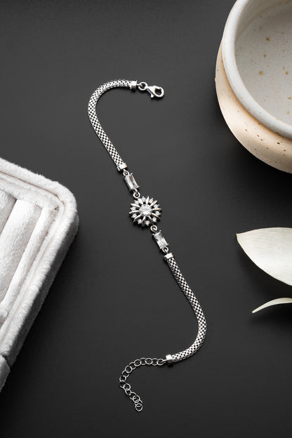 Diamond Silver Bracelet