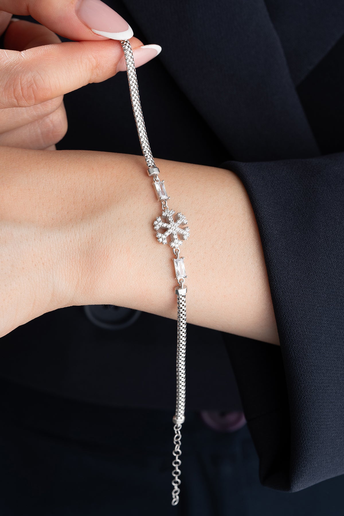 Diamond Snowflake Bracelet