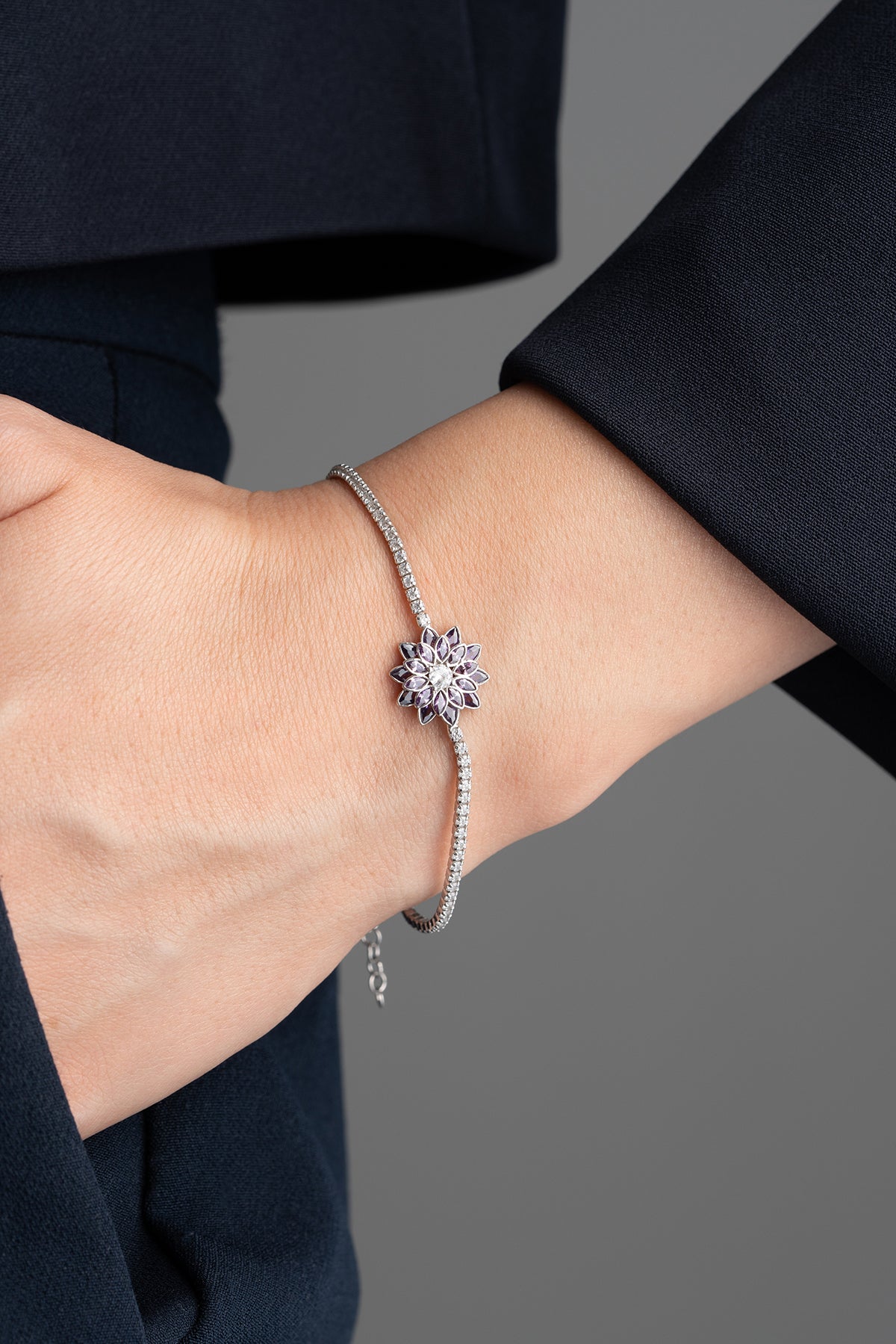 Lotus Purple Bracelet