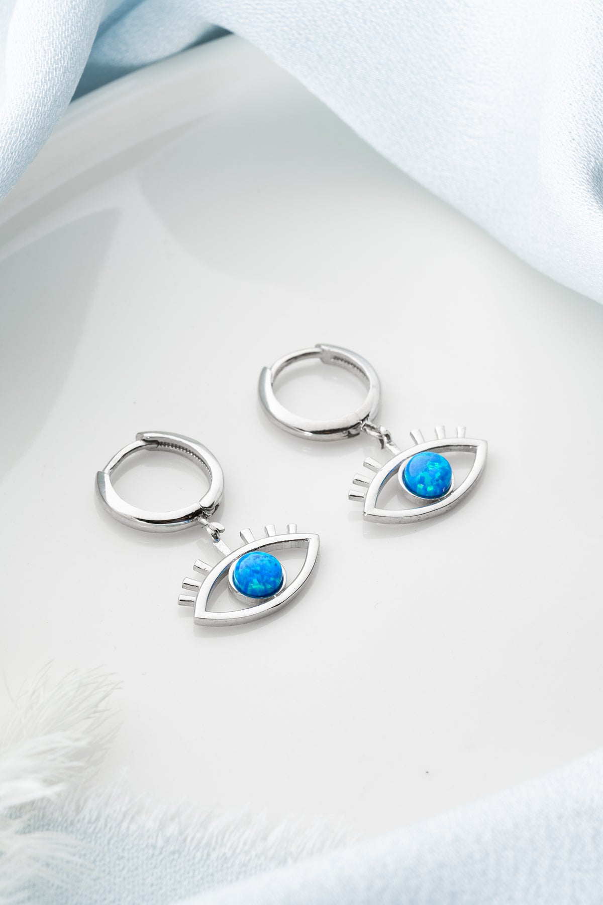 Opal Eye Earrings