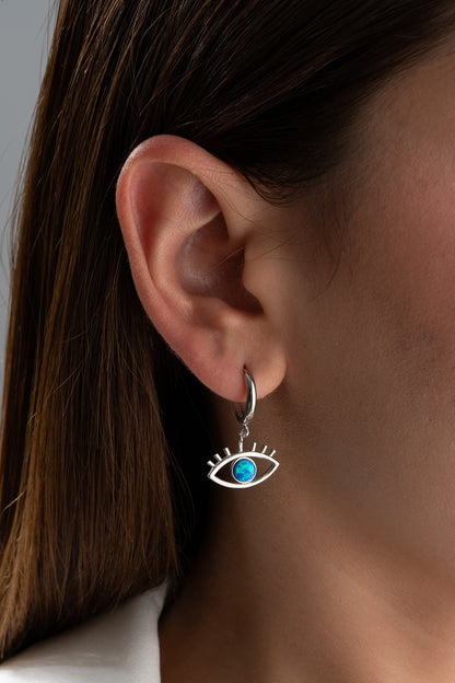 Opal Eye Earrings