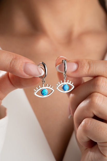 Opal Eye Earrings