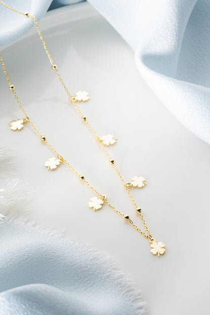 Clover Sattelite Necklace