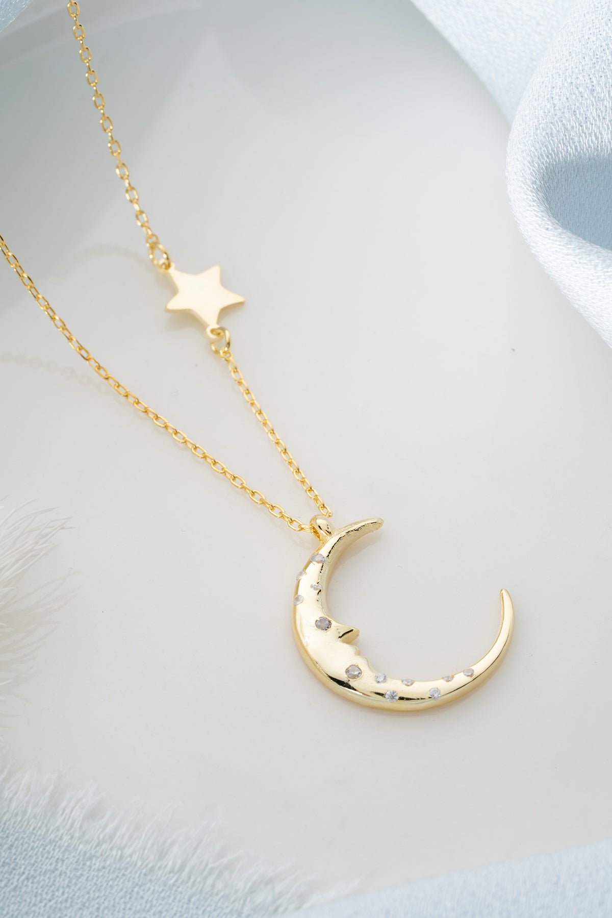 Crescent-Star Necklace