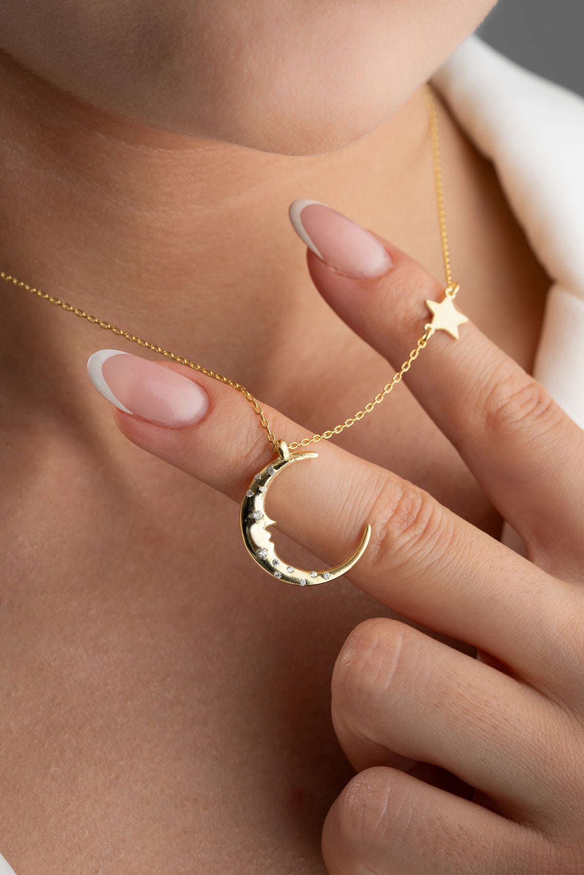 Crescent-Star Necklace