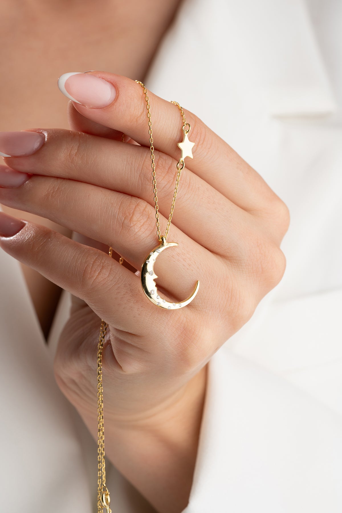 Crescent-Star Necklace