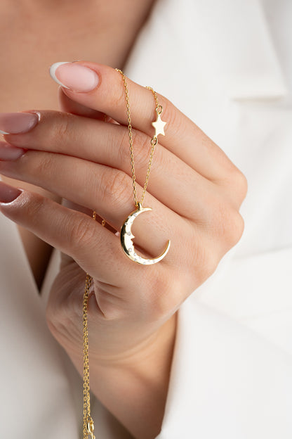 Crescent-Star Necklace