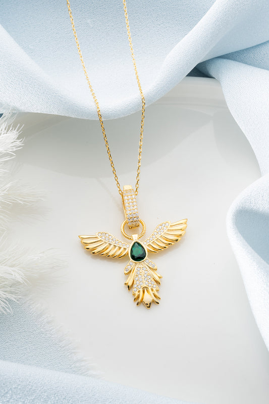 Emerald Phoenix Necklace