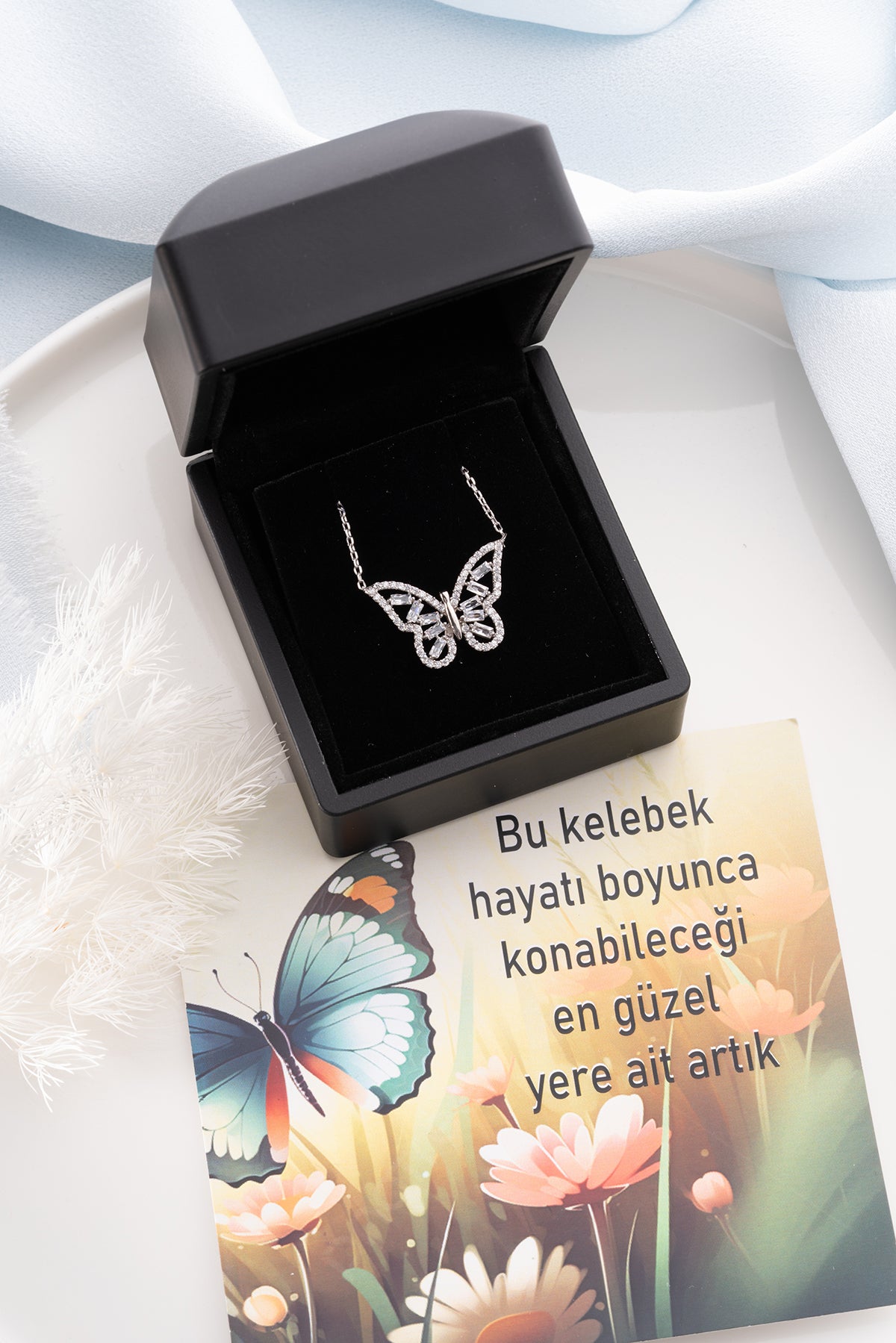 Diamond Butterfly Necklace