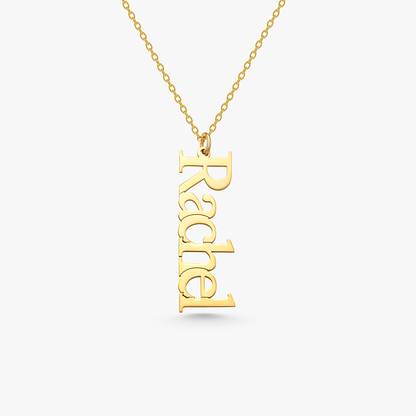 Adorness Vertical Name Necklace