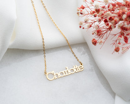 Custom Name Necklace Dainty Designs with Several Font Types