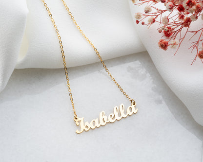 Custom Name Necklace Dainty Designs with Several Font Types