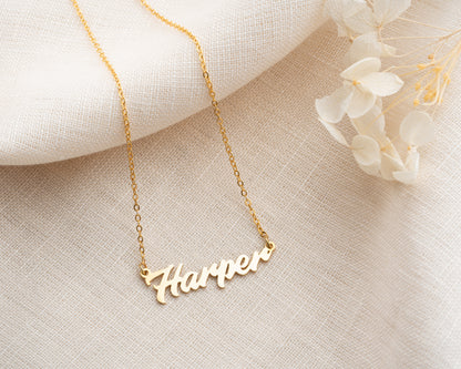 Custom Name Necklace Dainty Designs with Several Font Types