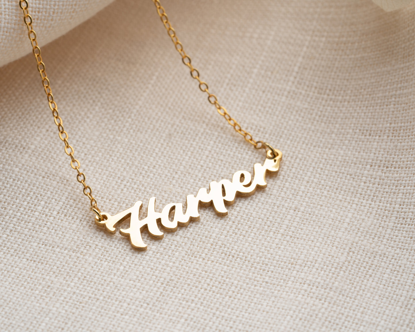 Custom Name Necklace Dainty Designs with Several Font Types