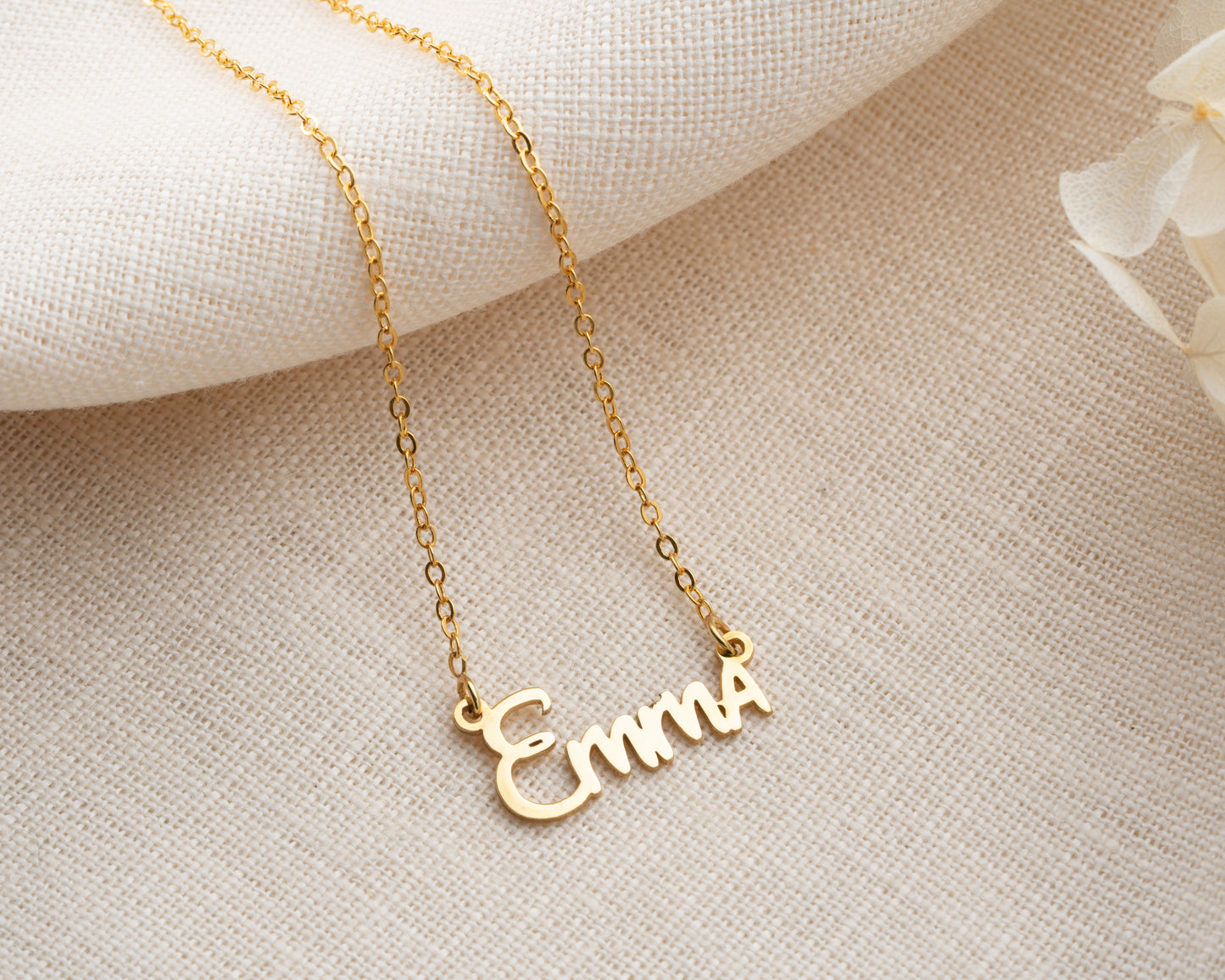 Custom Name Necklace Dainty Designs with Several Font Types