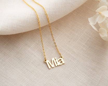 Custom Name Necklace Dainty Designs with Several Font Types