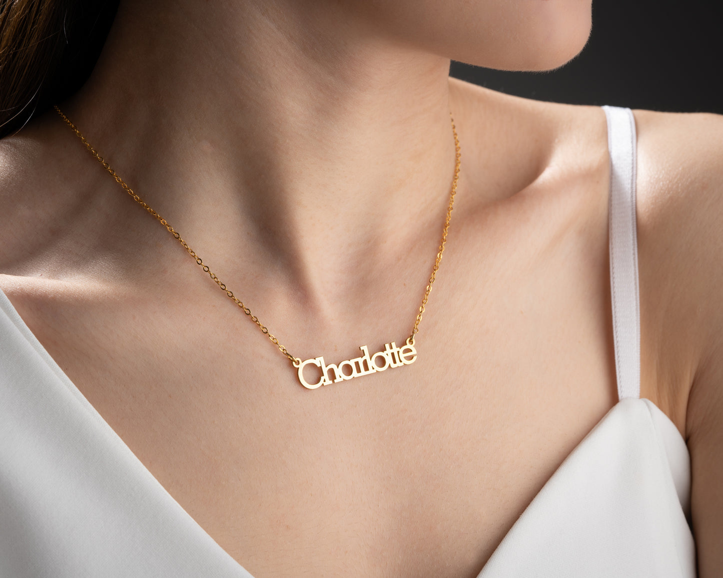 Custom Name Necklace Dainty Designs with Several Font Types