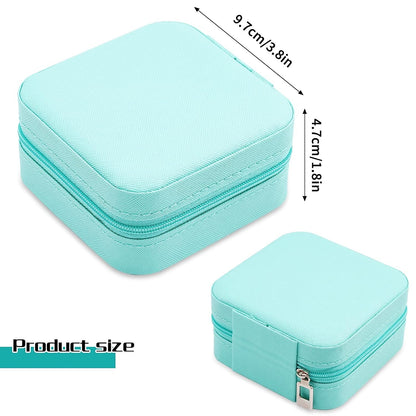 Travel Jewelry Box Organizer Leather Travel Case for Ring Earrings Necklaces Storage Organizer Box