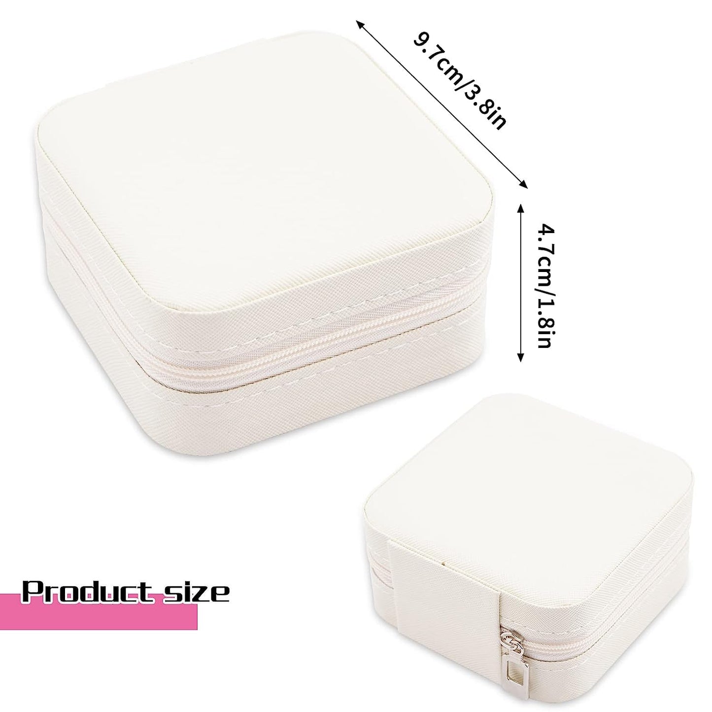 Travel Jewelry Box Organizer Leather Travel Case for Ring Earrings Necklaces Storage Organizer Box