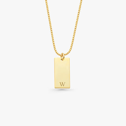 Initial Bar Necklace