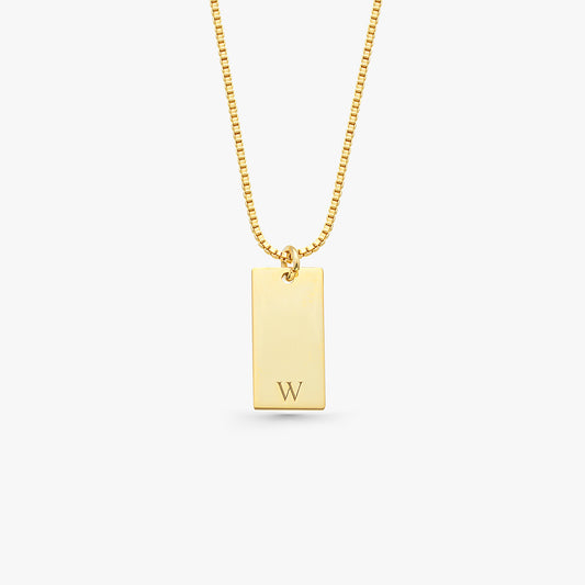 Initial Bar Necklace