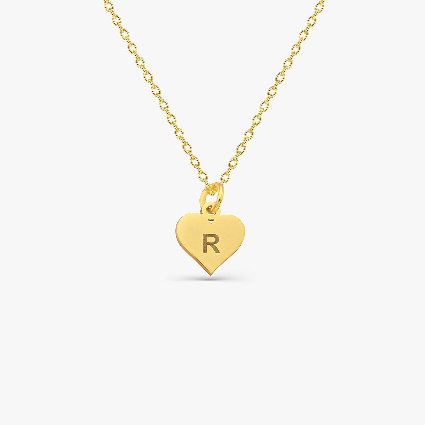 Engravable Heart Pendant Necklace