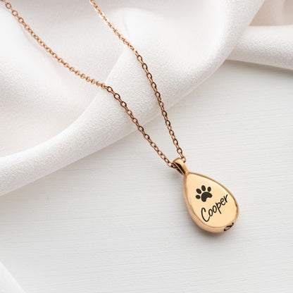 Customizable Urn Drop Necklace