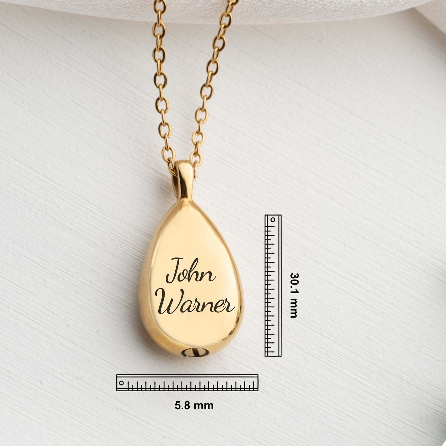 Customizable Urn Drop Necklace