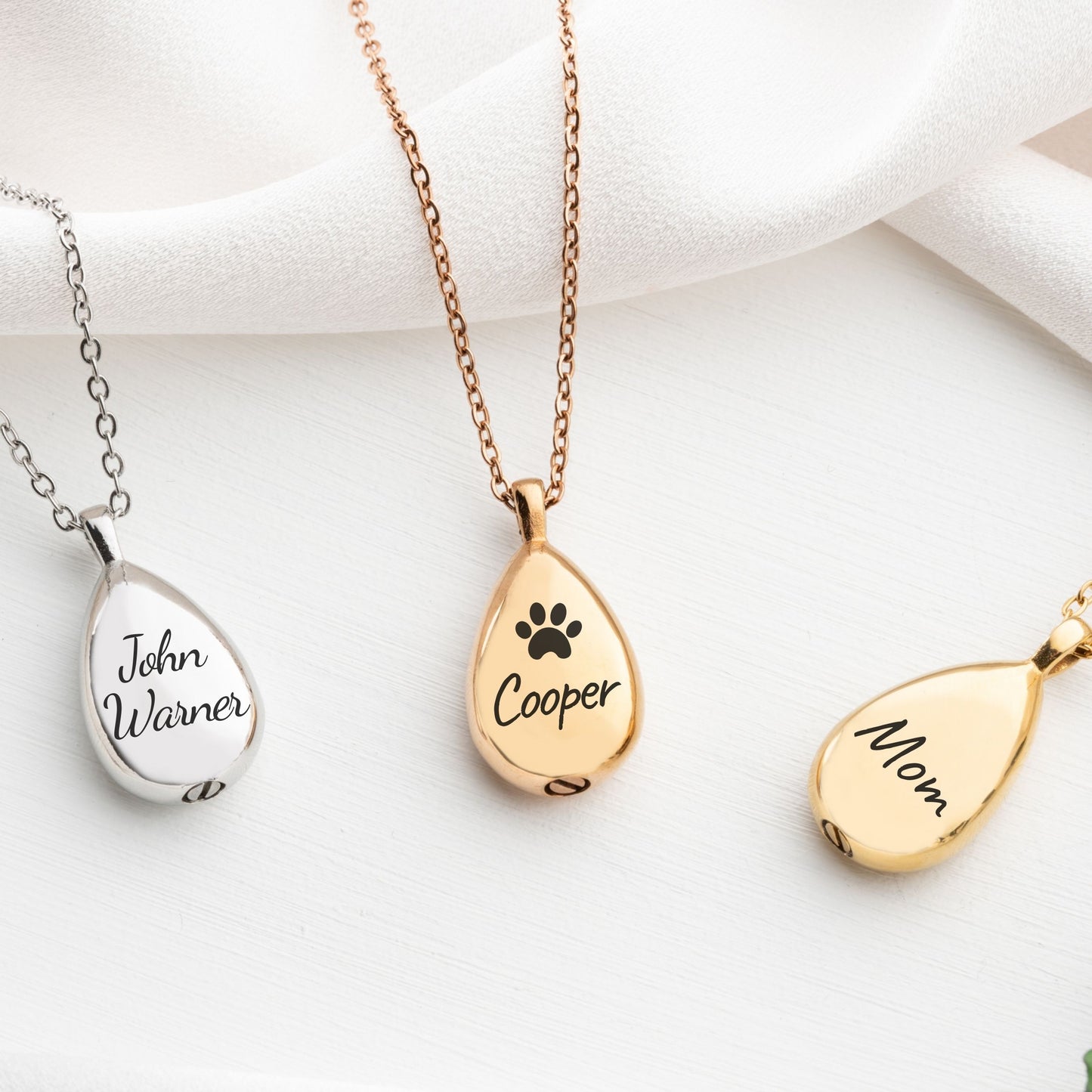 Customizable Urn Drop Necklace