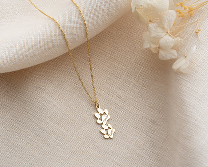 Custom Interlocking Pet Paw Necklace