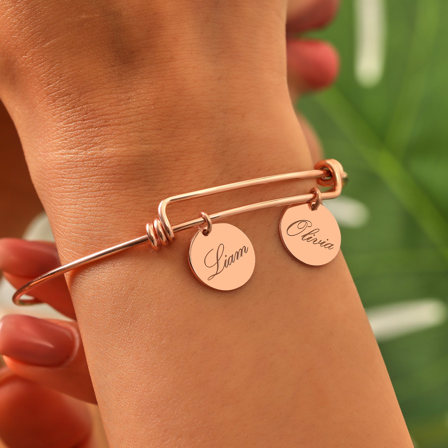 Engravable Disc Bracelet