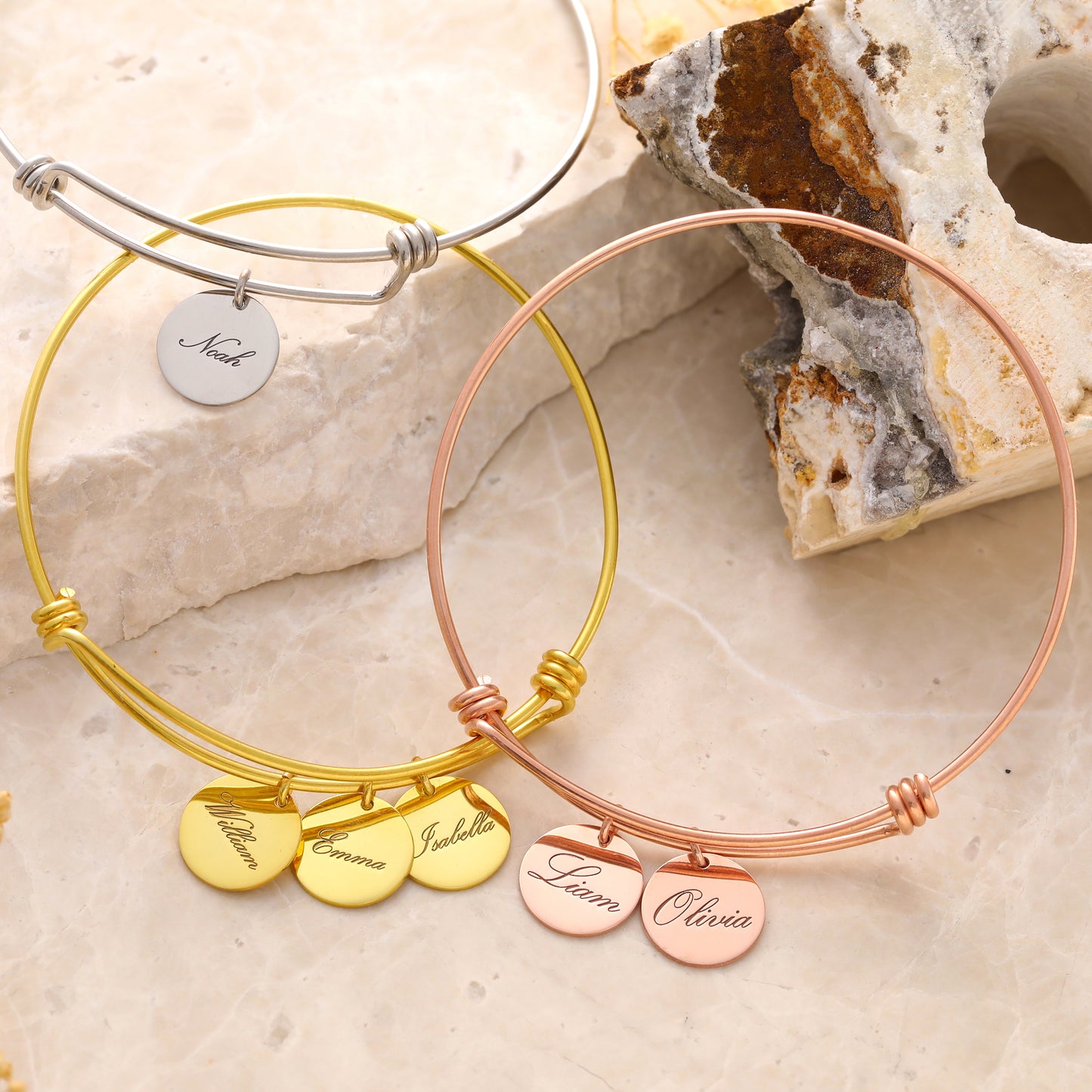 Engravable Disc Bracelet