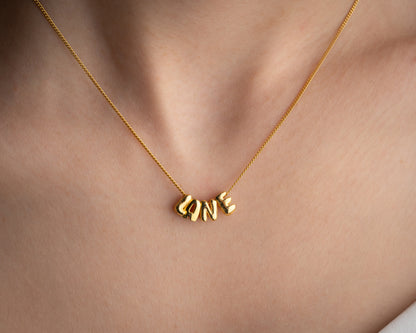 Bubble Name Necklace