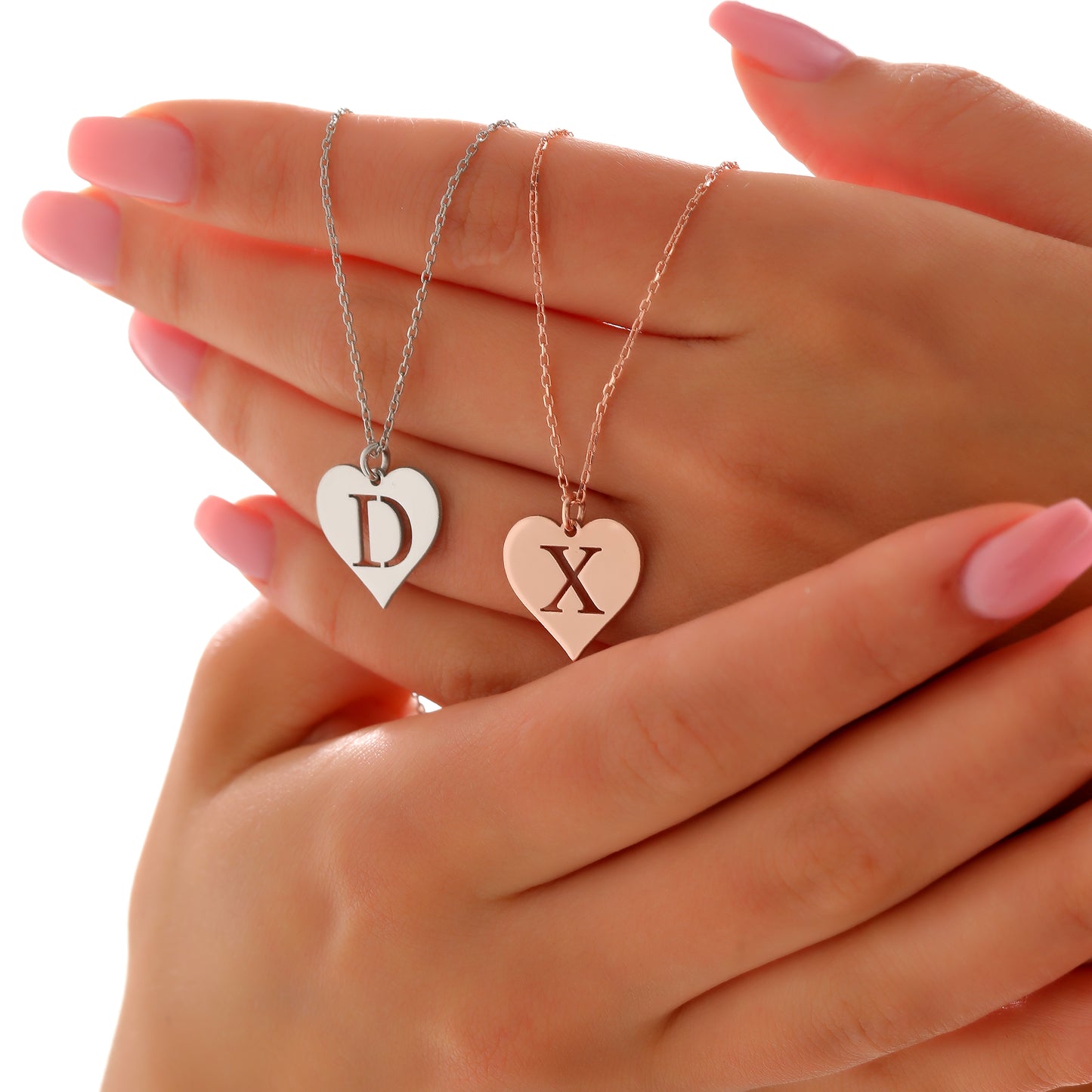 Engravable Heart Pendant Necklace