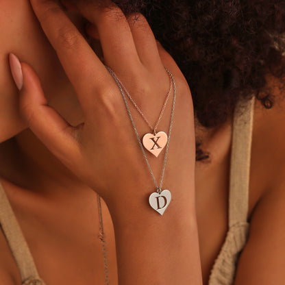 Engravable Heart Pendant Necklace