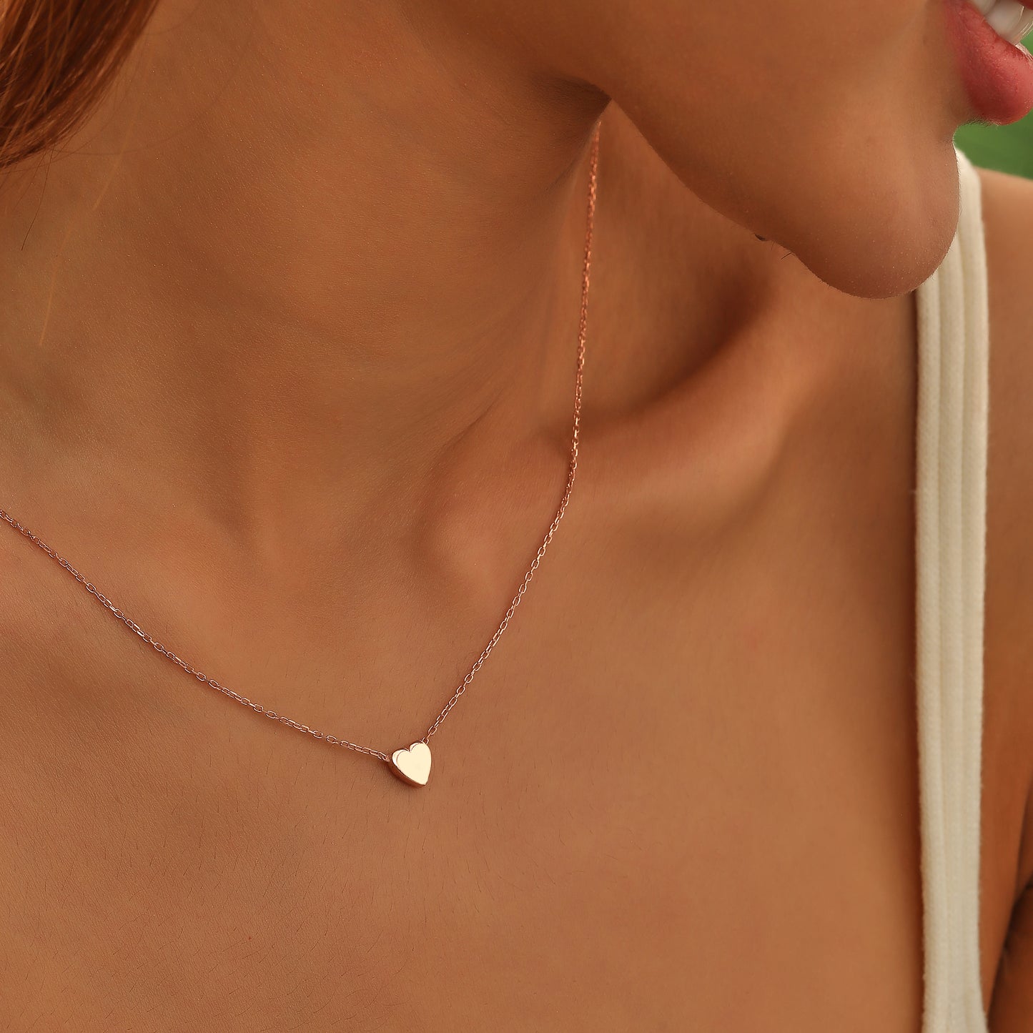 Engravable Cubic Heart Pendant Necklace