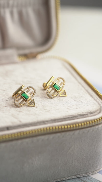 Seyma Emerald Earrings