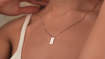 Initial Bar Necklace