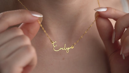 Custom Name Necklace Dainty Designs with Several Font Types