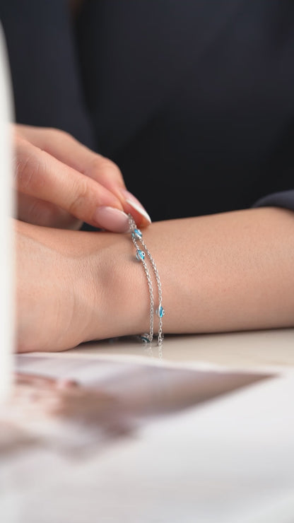 Evil Eye Stone Bracelet